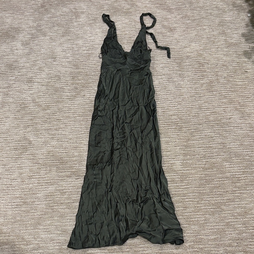 Shona Joy Dark Green Maxi Dress